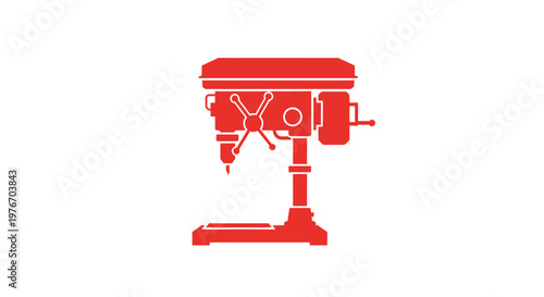 Red Stand Mixer Iconic Kitchen Appliance Design.
