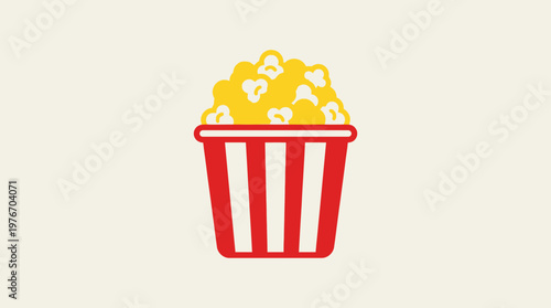Iconic Red And White Striped Popcorn Bucket
