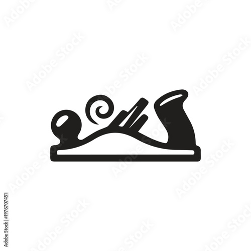 Classic Woodworking Hand Plane Icon Symbolizing Craftsmanship and Timber Shaping