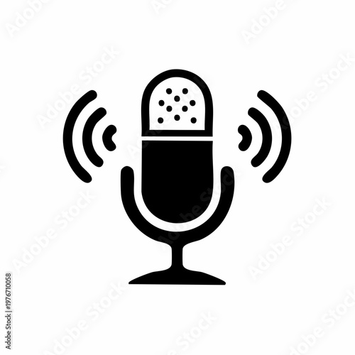 AI Voice Assistant Icon Minimalist