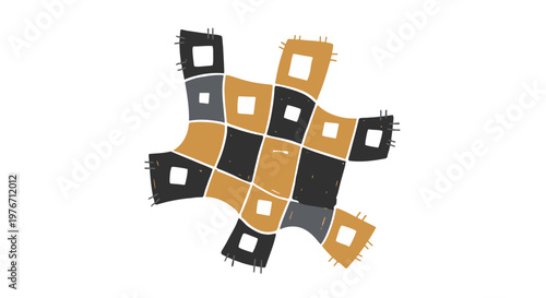 Black and Orange SIM Cards Arranged.