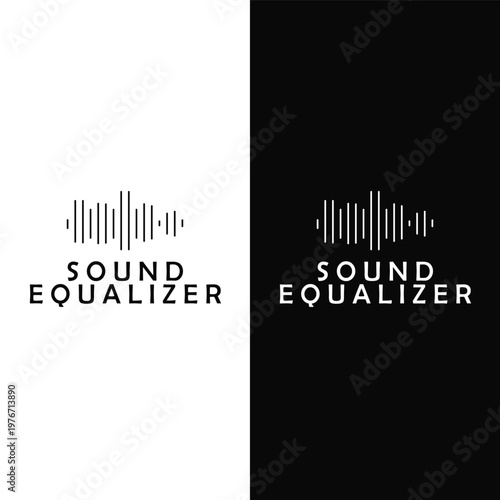 Dynamic Equalizer Logo Music Sound Wave for Creative Branding