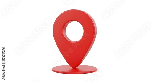 Free Download Red 3D Location Pin Map Marker GPS Navigation Destination Concept Isolated on White Background - GFXLoad