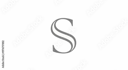 Elegant letter S logo design with a flowing, graceful form.