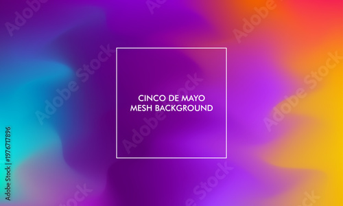 Cinco De Mayo Mesh Gradient Background with colorful color good for wallpaper background social media poster banner