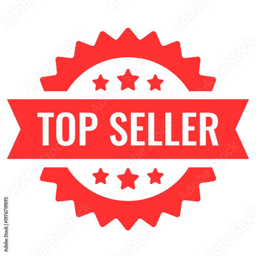 Top Seller Icon, Best Seller Award Ecommerce Shopping Guarantee Certificate Emblem — transparent PNG