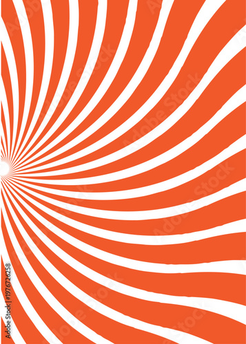 Dynamic orange and white swirl a vibrant abstract background
