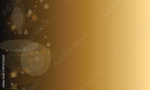 Abstract geometric shapes and lines on gradient background