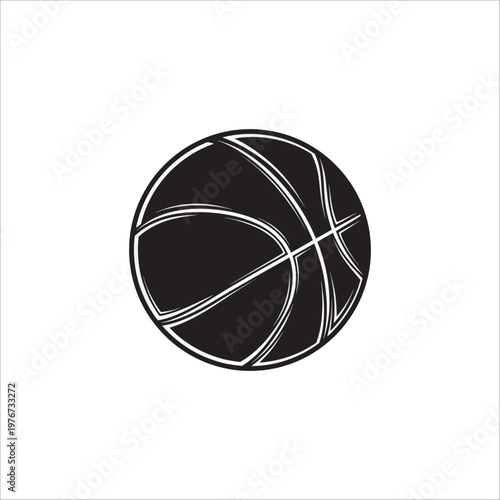 Basketball ball vector illustration icon