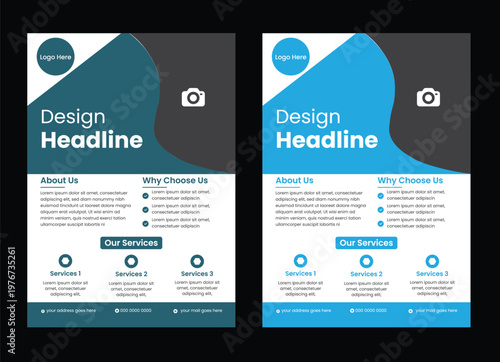 Real state flyer layout templet for social midea & print Rent a Home Flyer Design, Folded Real Estate, Colorful Real Estate Flyer, Builder Real Estate Template, Luxury Flyer, Modern home, Vector Desig