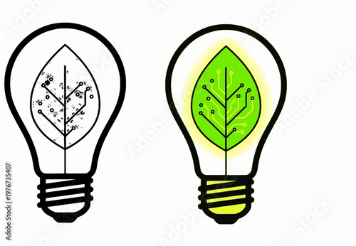 Sustainable technology and smart environmental solution illustration, "Created with AI assistance and manually refined."