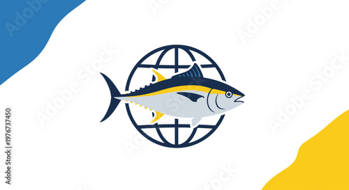 World Tuna Day Global Awareness Tuna Background Flat