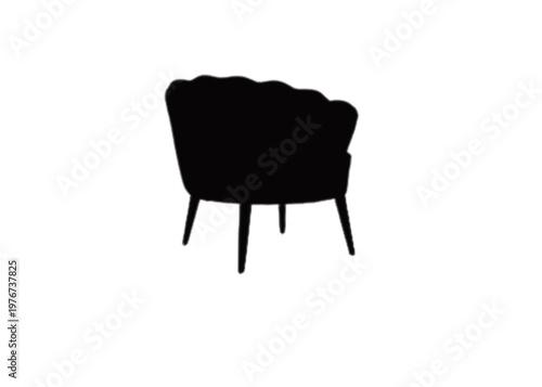 black leather chair