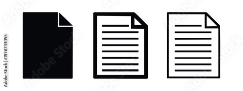Three zip file icons: solid, outlined, and with zipper detail