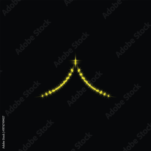 golden christmas tree