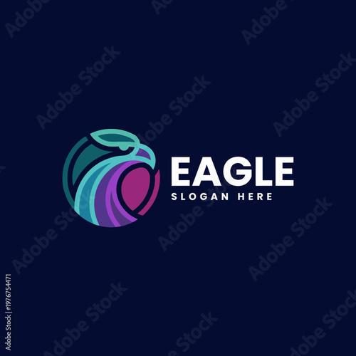 This logo features a stylized eagle design, symbolizing strength and freedom, perfect for brands that value nature, wildlife, and the drive to ascend and succeed in their objectives.