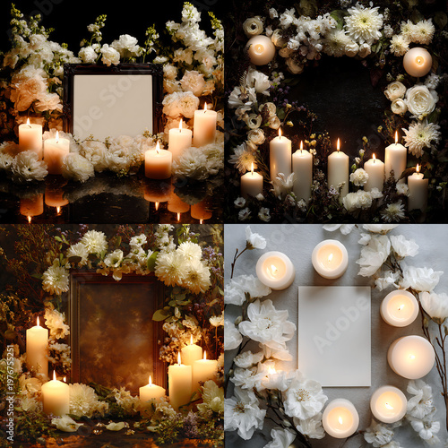 christmas lights frame ai generate