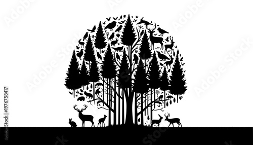 zebra in the forest