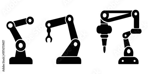 Robotic arms with various attachments industrial robots