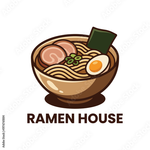 This image showcases a well-crafted ramen bowl, complete with traditional toppings like pork, egg, and seaweed, representing a beloved Asian culinary experience.