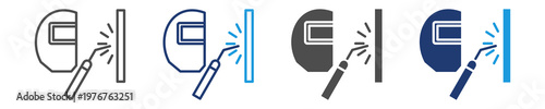 welding icon set multiple style
