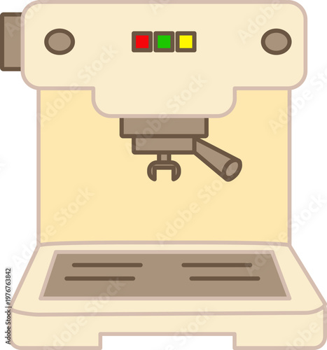 Illustration vector of coffee machine
