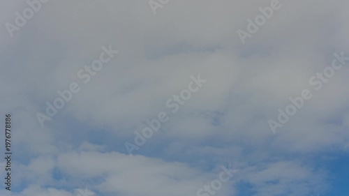 Motion Time lapse 4K Aerial view, Clouds move during the clear day.