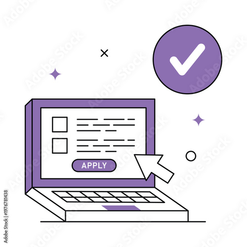 Apply Online Vector icon Eps 10 File