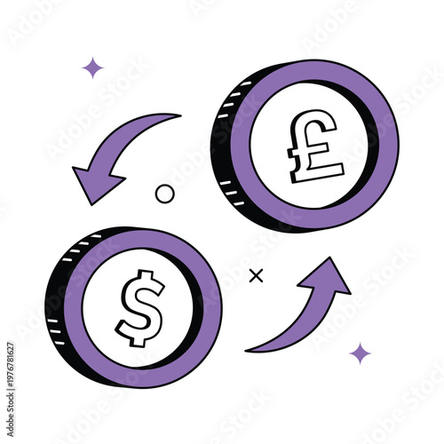 Currency Exchange Vector icon Eps 10 File