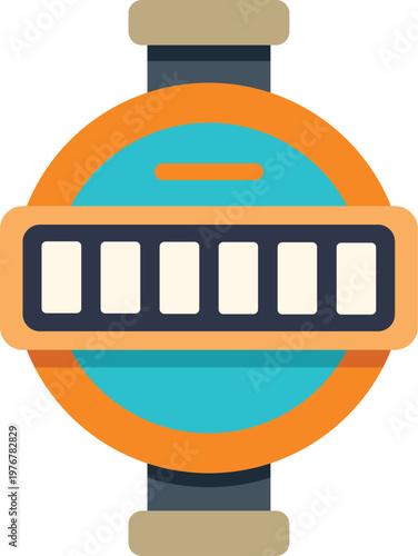 Water meter icon measuring household consumption and utility costs
