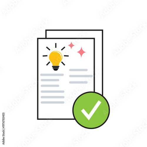 Approved Document Business Report Icon