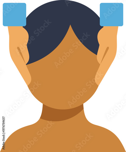 Person receiving a beauty facial massage treatment for skincare and relaxation