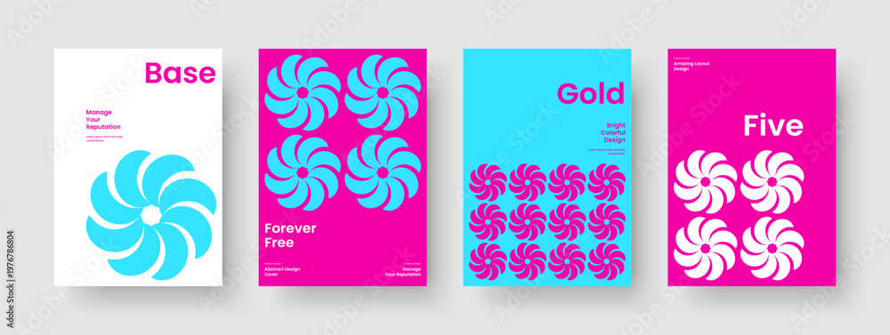 Fototapeta premium Abstract Book Cover Template. Isolated Banner Design. Geometric Brochure Layout. Flyer. Report. Poster. Background. Business Presentation. Leaflet. Advertising. Notebook. Brand Identity. Journal