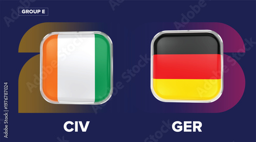Germany vs Ivory Coast Football Rivalry - Group E, World Cup 2026 Thement