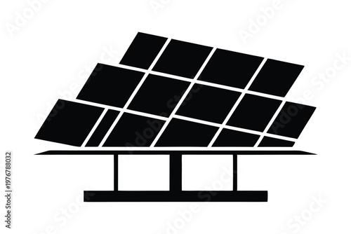 Renewable energy solar cells vector illustration for green technology.