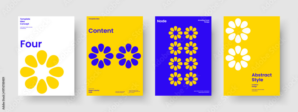 Obraz premium Modern Business Presentation Layout. Creative Report Design. Geometric Poster Template. Banner. Brochure. Book Cover. Background. Flyer. Journal. Brand Identity. Advertising. Catalog. Notebook