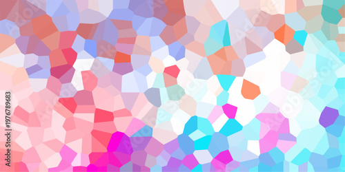 Quartz light multicolor Broken Stained Glass Background white stoke with shadows. Abstract colorful mosaic pattern Seamless Geometric Retro tiles .Cement kitchen decor with crack floor light design.