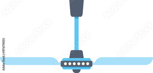 Ceiling fan with light fixture providing aeration and comfort in a home