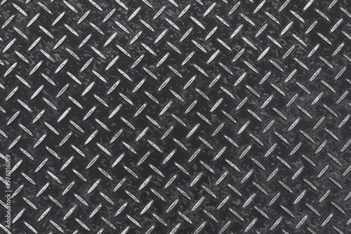 Metal diamond plate texture background