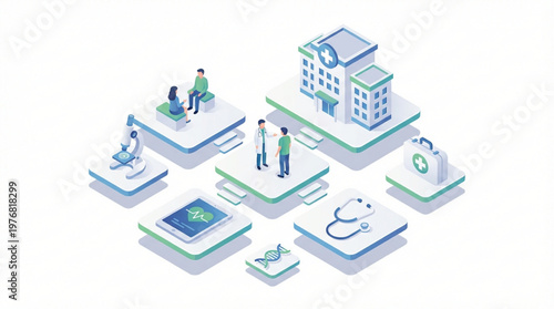 Medical Healthcare Professional Icon Set.