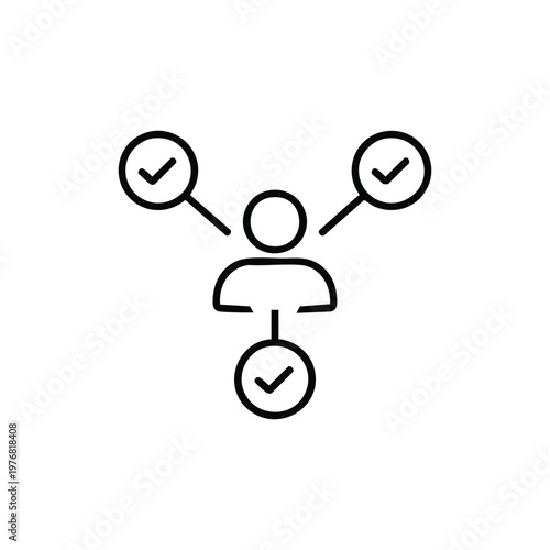 Black and white vector circus entertainment icons clown juggler character with balls and stars minimal line art illustration