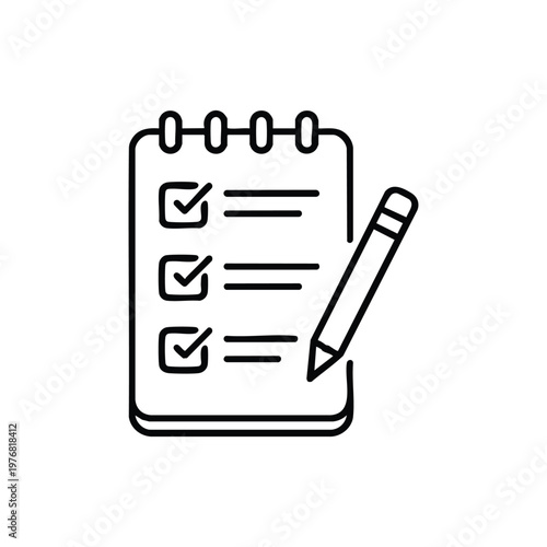 Black and white circus and entertainment checklist icon vector illustration