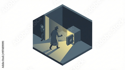 Man in a trench coat walking.