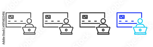 online banking Set Collection Outline Style For Insurance With Multiple Thickness Variations Editable Vector Icon Pack Clean Modern Finance Savings Protection Kit