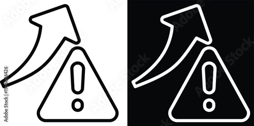 demand Two-tone version in black and white background