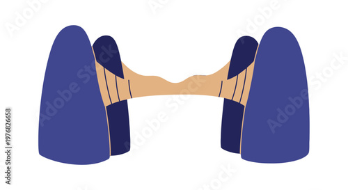 Purple High Heeled Shoes on Feet.