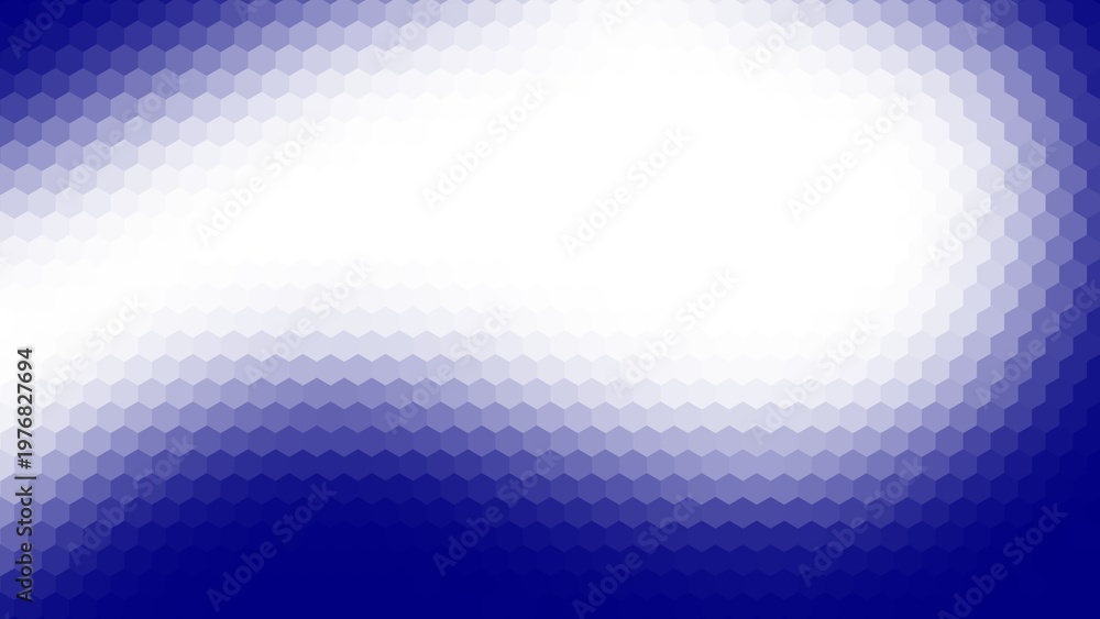 Obraz premium blue and white gradient hexagon surface design. gradient background for business, etc. horizontal background with hexagon pattern and center gradient