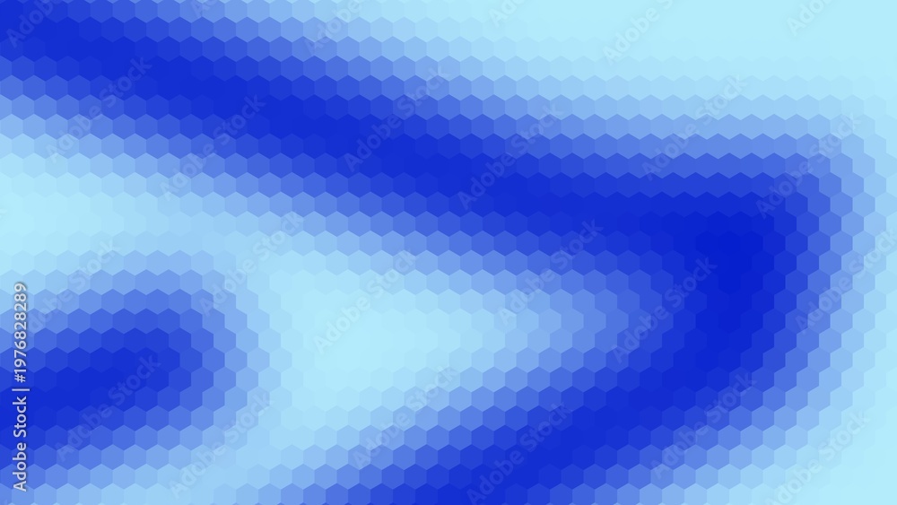 Obraz premium light blue and blue gradient hexagon surface design. gradient background for business, etc. horizontal background with hexagon pattern and center gradient