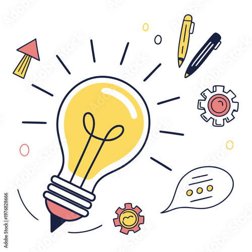 Idea and Innovation Concept