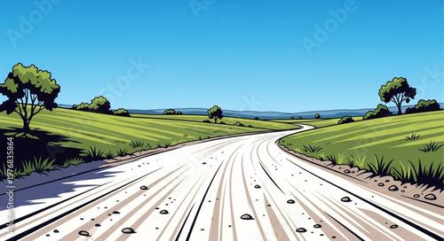 road in the countryside